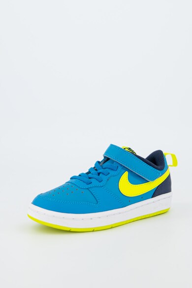 Nike Pantofi sport din piele si piele ecologica cu model colorblock Court Borough Low Baieti