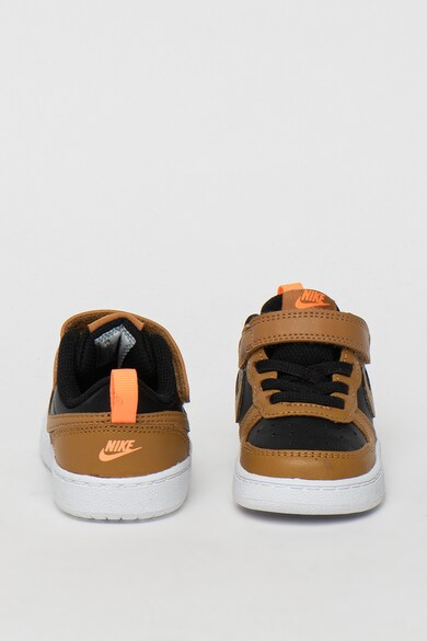 Nike Pantofi sport din piele cu perforatii Court Borough 2 Baieti