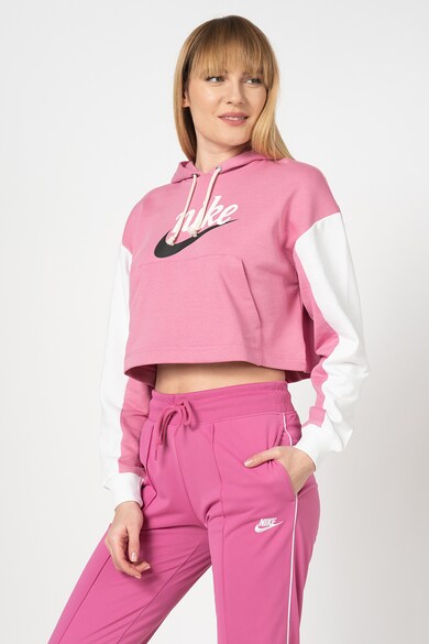 Nike Hanorac crop cu imprimeu logo Femei