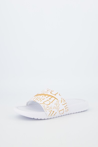 Nike Papuci cu imprimeu text Benassi Femei