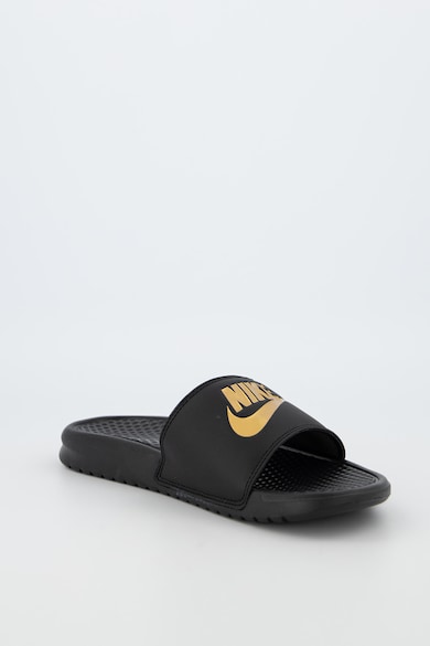 Nike Papuci din piele ecologica cu brant texturat Benassi JDI Barbati