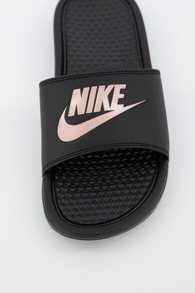 Nike Papuci din piele ecologica cu brant texturat Benassi JDI Femei