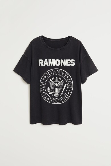Mango Tricou de bumbac Ramones Femei