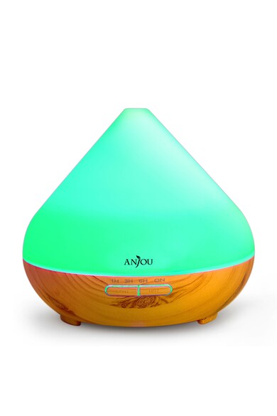 Anjou Difuzor aroma terapie  TT-AD001 cu LED 7 culori, auto oprire, Stejar deschis Femei