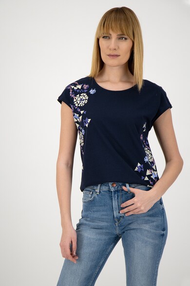 EDC by Esprit Tricou din bumbac cu imprimeu geometric Femei