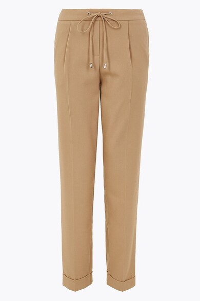 Marks & Spencer Pantaloni conici cu talie cu snur de ajustare Femei