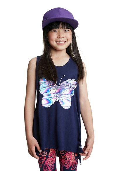 DESIGUAL Tricou fara maneci Mariposa Fete