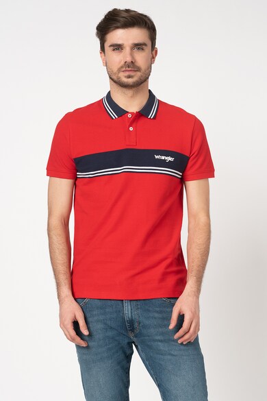 Wrangler Tricou polo din material pique Barbati