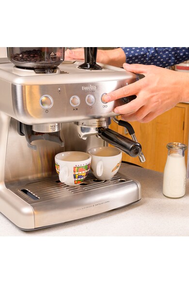 Breville Espressor manual  Barista Max , 15 bari, 2.8 l, Recipient detasabil lapte 0.46 l, Silver Femei