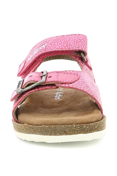 Kickers kids Sandale din piele cu inchidere velcro Fete