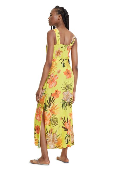 DESIGUAL Rochie maxi de plaja cu imprimeu floral Femei