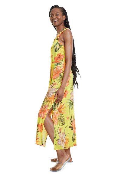 DESIGUAL Rochie maxi de plaja cu imprimeu floral Femei