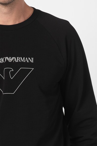 Emporio Armani Underwear Bluza de pijama cu imprimeu logo Barbati