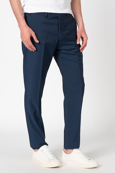 Emporio Armani Pantaloni eleganti din lana cu croiala conica Barbati