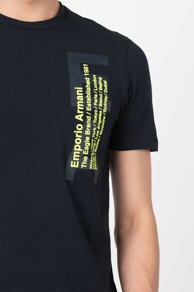 Emporio Armani Tricou cu aplicatie logo Barbati