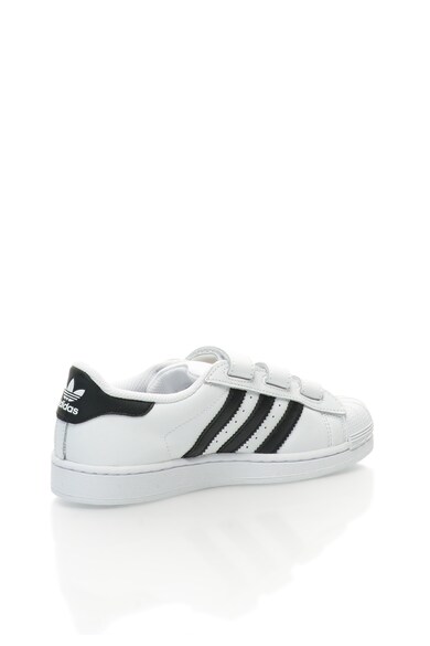 adidas Originals Tenisi albi din piele Superstar Fondation Baieti