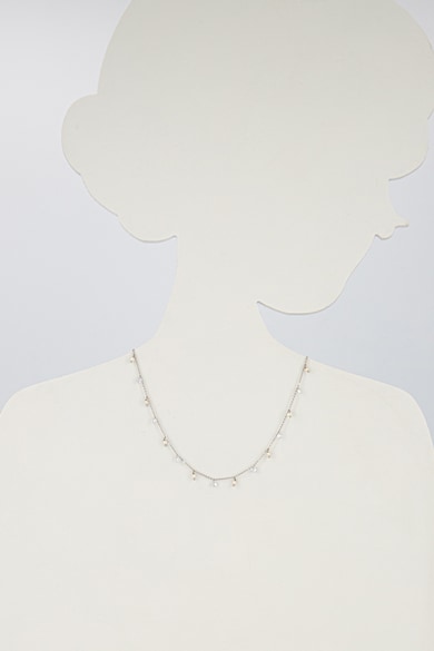 U.S. Polo Assn. Mirabelle nyaklánc medálokkal, Ezüstszín női