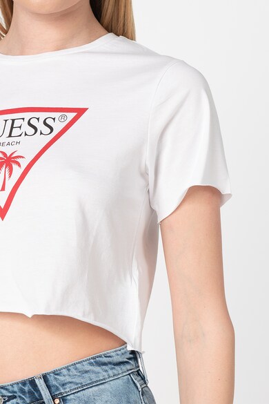 GUESS Къса тениска с лого 3 Жени
