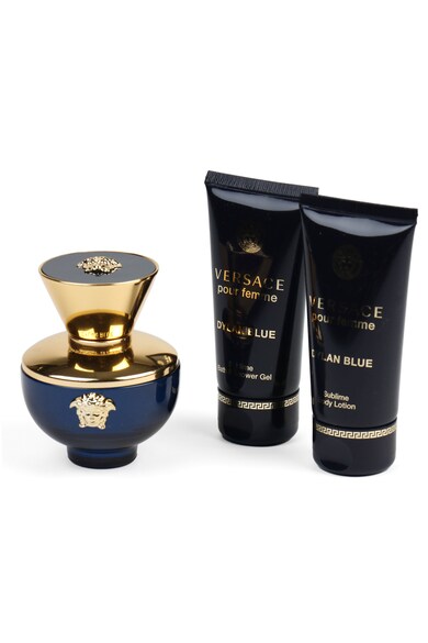 Versace Set  Dylan Blue pour Femme, Femei: Apa de Parfum, 50ml + Lotiune de corp, 50 ml + Gel de dus, 50 ml Femei