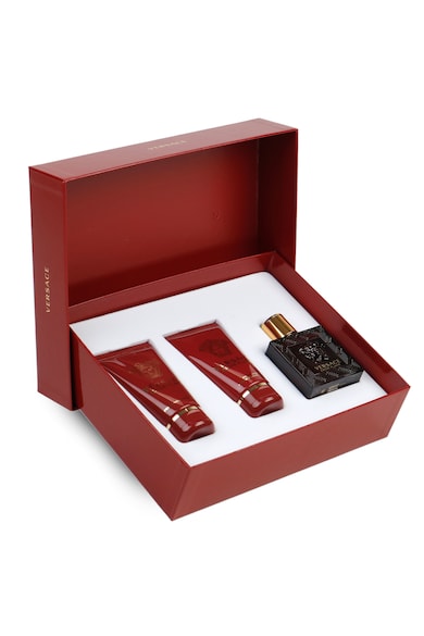 Versace Set  Eros Flame, Barbati: Apa de Parfum, 50 ml + After Shave Balsam, 50 ml +Gel de dus, 50 ml Barbati