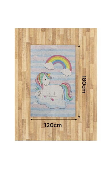Kring Детско килимче с дигитален печат  Unicorn Multicolor Момичета
