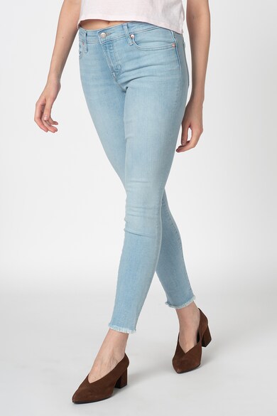 GAP Blugi skinny cu terminatie franjurata Femei