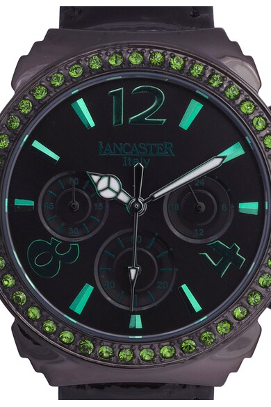 Lancaster Ceas cronograf negru cu verde Pillo Fantasy Femei