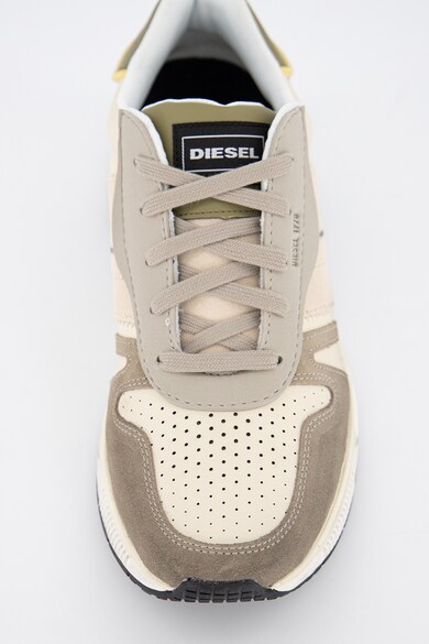 Diesel Pantofi sport de piele intoarsa cu branturi detasabile Brentha Flow Barbati