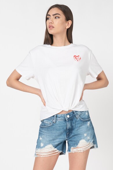 Pepe Jeans London Tricou crop Fleur Femei