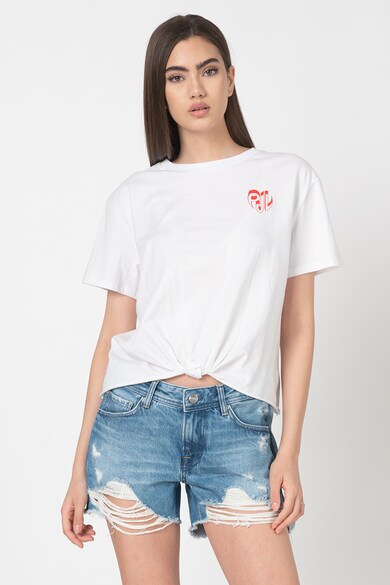 Pepe Jeans London Tricou crop Fleur Femei