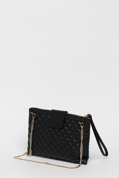 GUESS Geanta crossbody de piele ecologica, cu aspect matlasat si aplicatii din strasuri Dazzle Femei