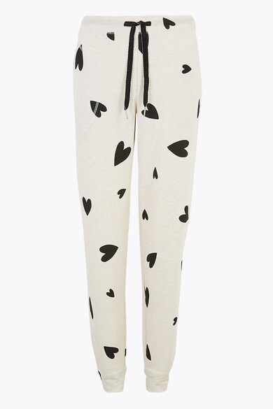 Marks & Spencer Pantaloni de pijama cu imprimeu cu inimi Femei