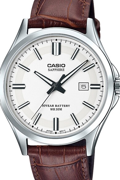 Casio Часовник с кожена каишка Мъже