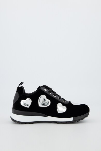 Love Moschino Pantofi sport cu aspect catifelat Femei