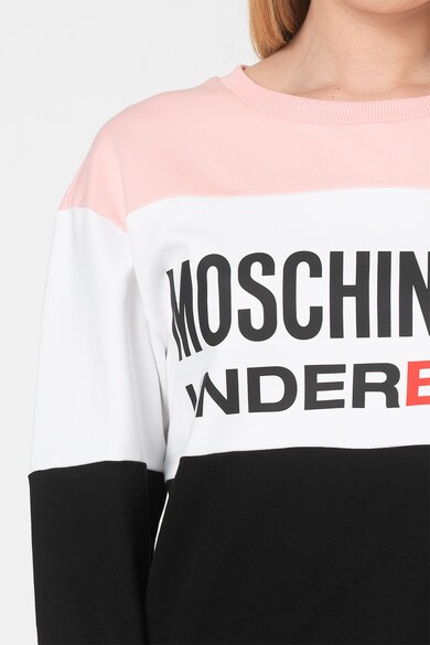 Moschino Bluza sport de casa cu model colorblock si imprimeu logo Femei