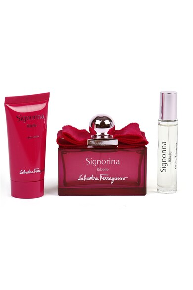 Salvatore Ferragamo Set  Signorina Ribelle, Femei: Apa de Parfum, 100 ml + Lotiune de corp, 50 ml + Apa de Parfum, 10 ml Femei