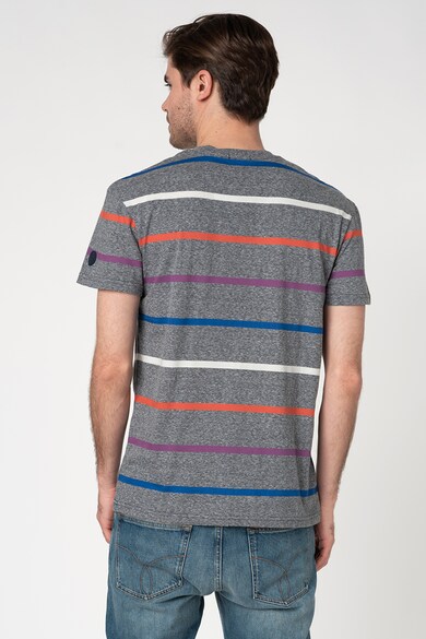 Jack & Jones Tricou relaxed fit cu decolteu la baza gatului si imprimeu cu dungi Relaxie Barbati