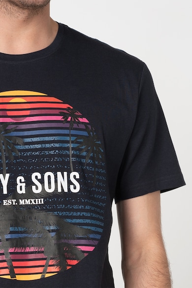 Only & Sons Tricou regular fit cu imprimeu frontal Kuba Barbati