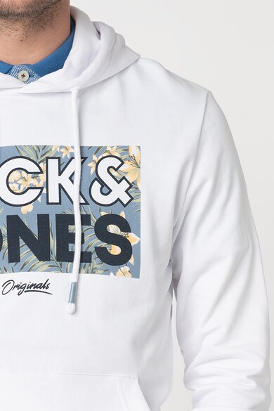 Jack & Jones Hanorac cu imprimeu logo si buzunar kangaroo Tropic Barbati