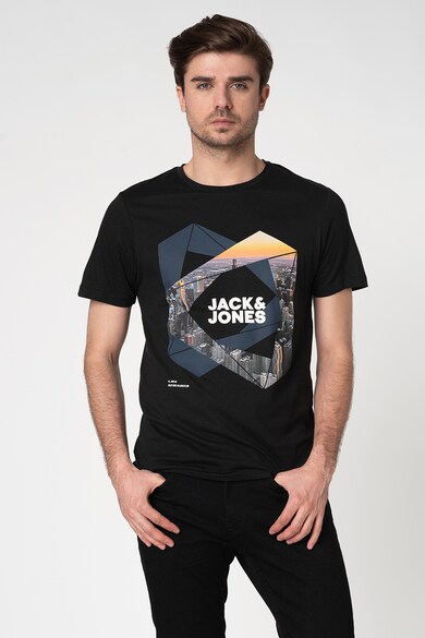 Jack & Jones Tricou slim fit cu imprimeu grafic Ifter Barbati