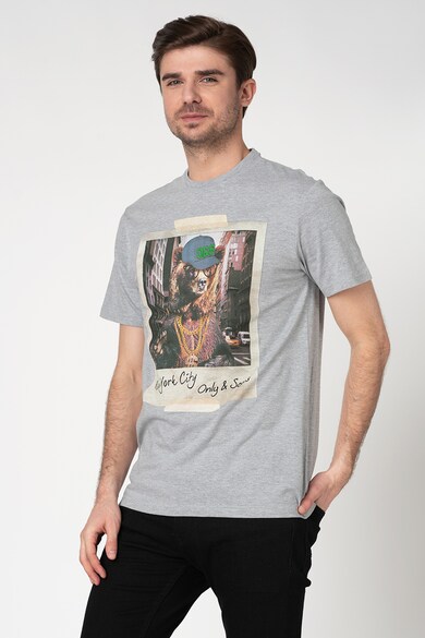 Only & Sons Tricou cu imprimeu foto Skun Barbati