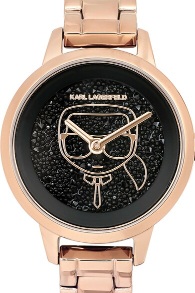 Karl Lagerfeld Ceas de otel inoxidabil cu logo pe cadran Femei