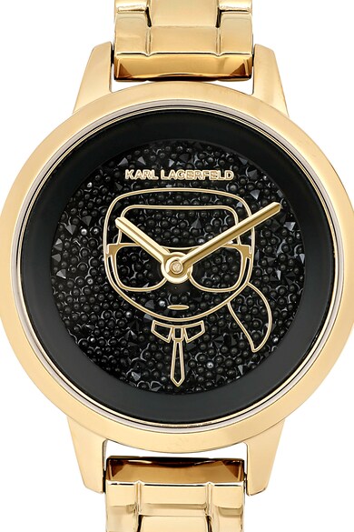 Karl Lagerfeld Ceas de otel inoxidabil cu logo pe cadran Femei