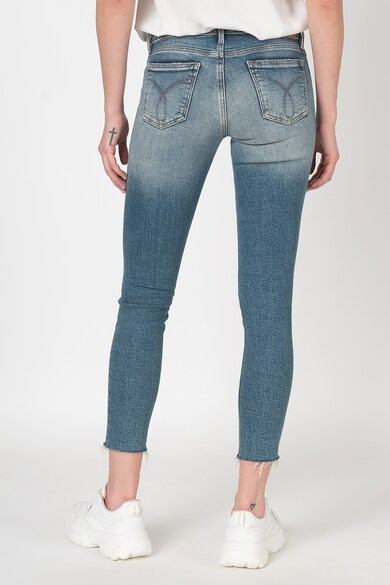 CALVIN KLEIN JEANS Blugi crop skinny cu aspect deteriorat Femei