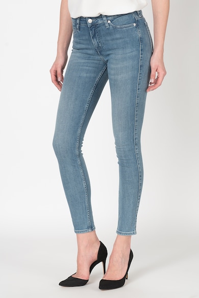 CALVIN KLEIN JEANS Blugi super skinny cu aspect decolorat Femei