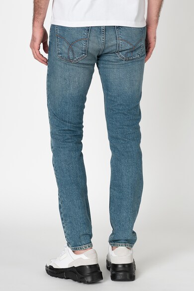 CALVIN KLEIN JEANS Blugi skinny cu detalii cu aspect decolorat Barbati