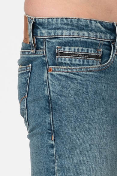 CALVIN KLEIN JEANS Blugi skinny cu detalii cu aspect decolorat Barbati