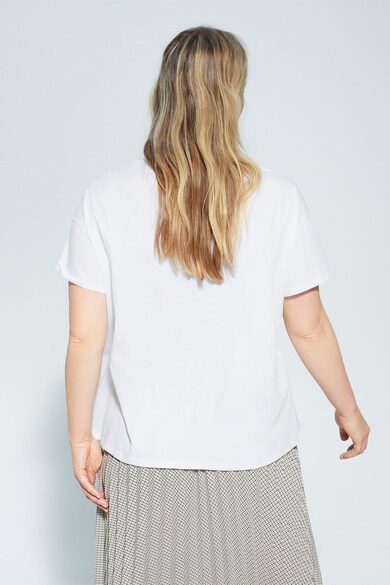 VIOLETA BY MANGO Tricou din bumbac organic Easy Femei