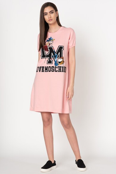 Love Moschino Rochie sport cu aplicatii din paiete Femei