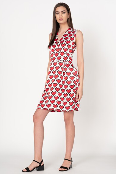 Love Moschino Rochie cu decolteu cache-coeur si pliuri inversate Femei